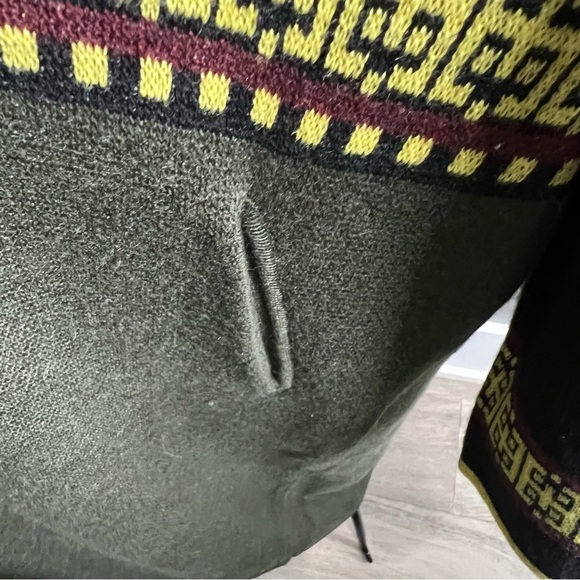 Maxsport Long Multicolored Bohemian Art to Wear Lagenlook cardigan with pockets - Picture 3 of 9